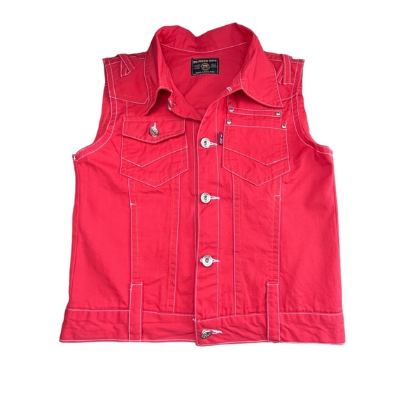 Number Nine Women’s Red Vest Sz M - Picture 1 of 9